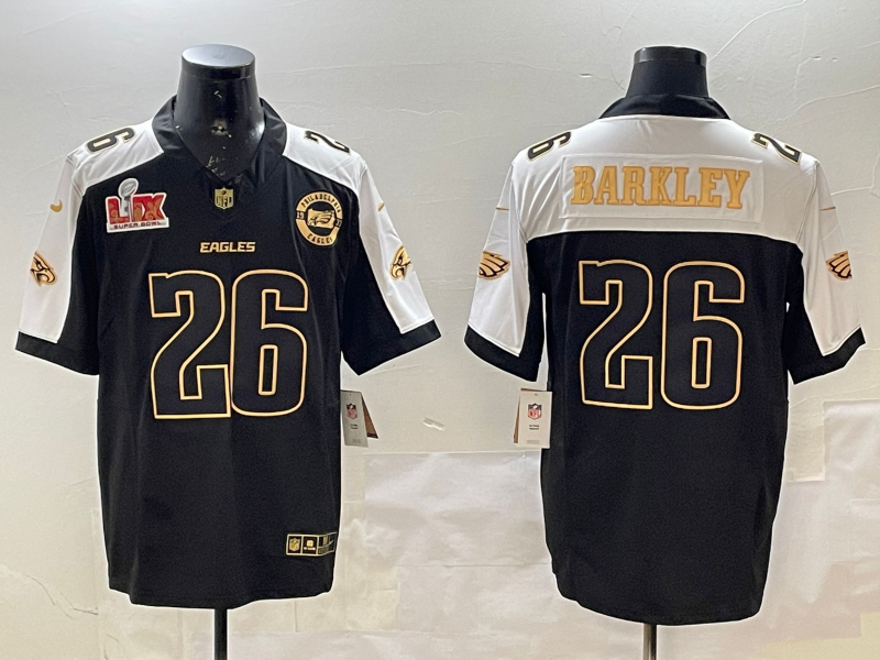 en Philadelphia Eagles #26 Barkley black Nike Thanksgiving NFL 2025 Jersey 005->detroit lions->NFL Jersey